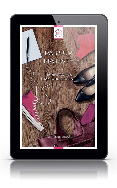 Pas sur ma liste - Romance saphique de Marie Parson et Cassia Bellstone - Couverture Format Ebook